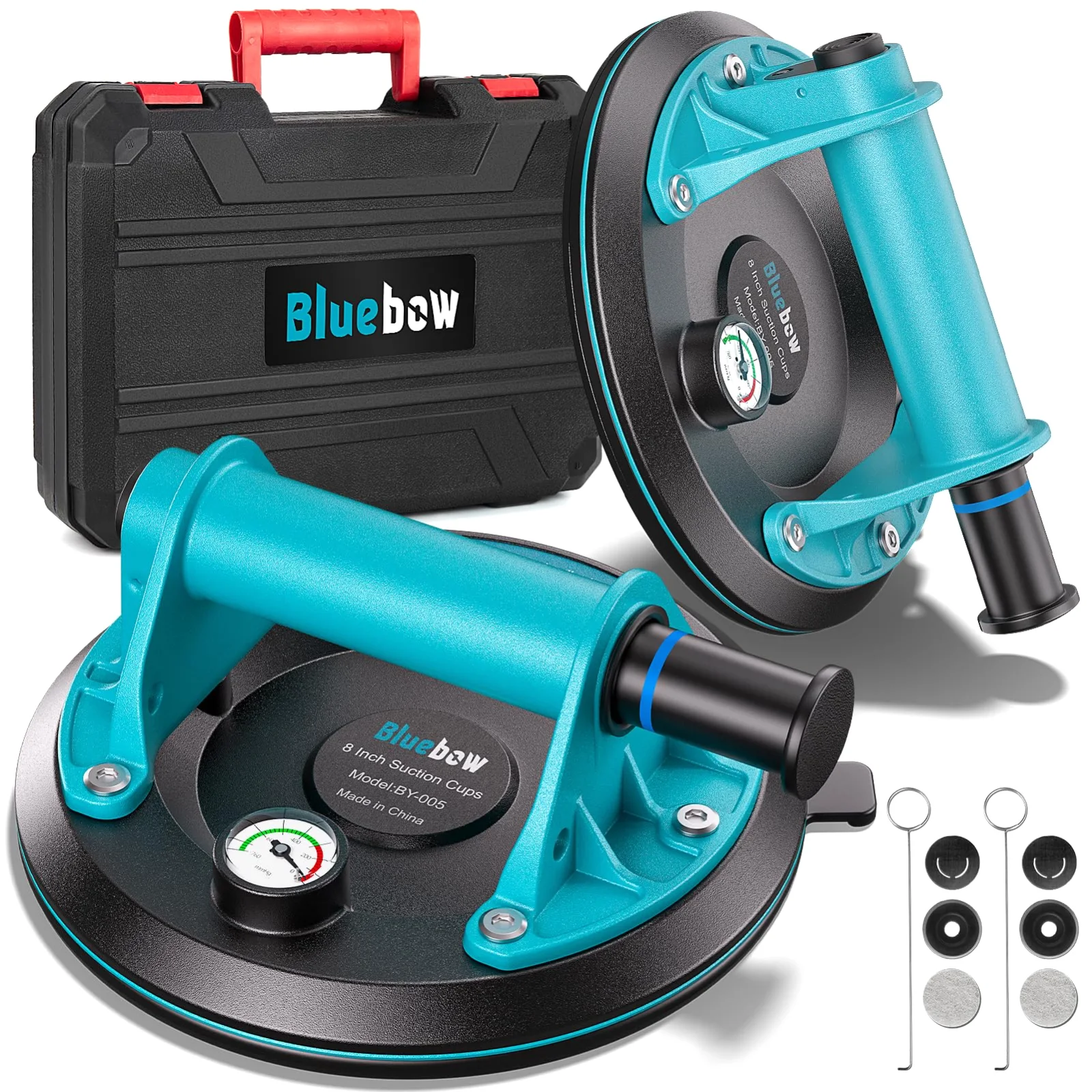 Bluebow 8" Suction Cup Lifters, 2-Pack